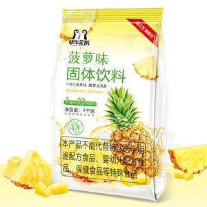 快樂企鵝菠蘿味固體飲料袋裝招商1kg