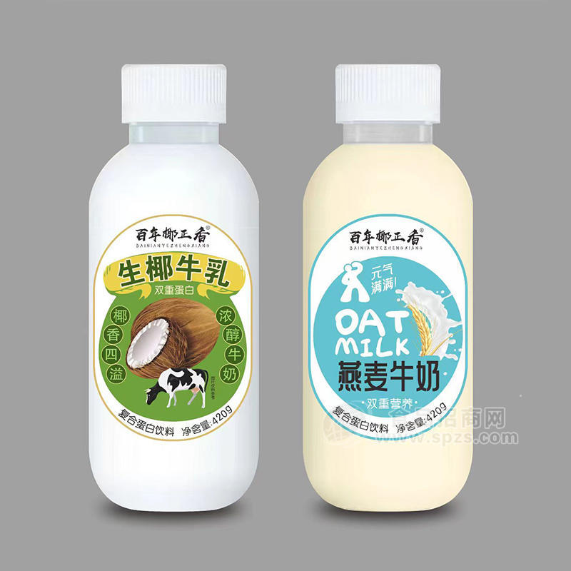 百年椰正香生椰牛乳燕麥牛奶復(fù)合蛋白飲料廠家招商420g