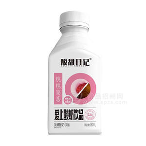 酸甜日記桃桃哆哆愛(ài)上酸奶飲品乳飲料360ml