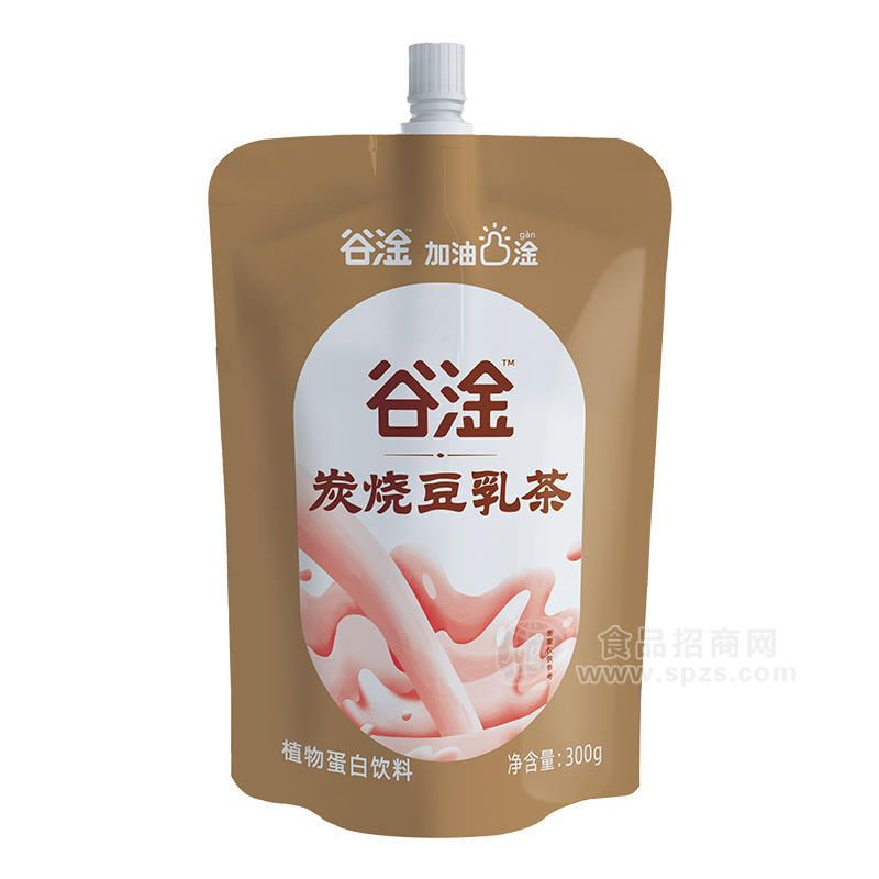 谷淦炭燒豆乳茶植物蛋白飲料袋裝招商300g