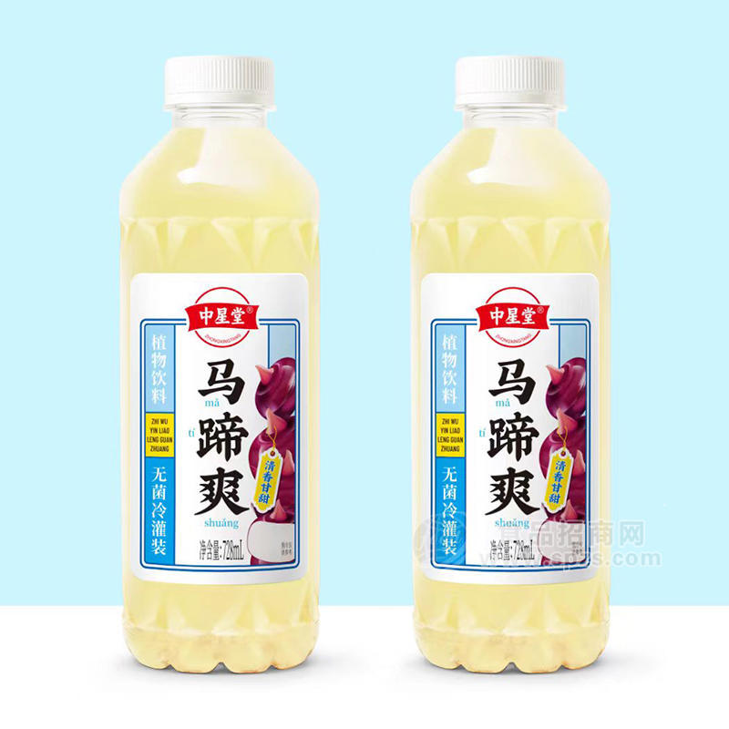 中星堂無(wú)菌冷灌裝馬蹄爽植物飲料728ml