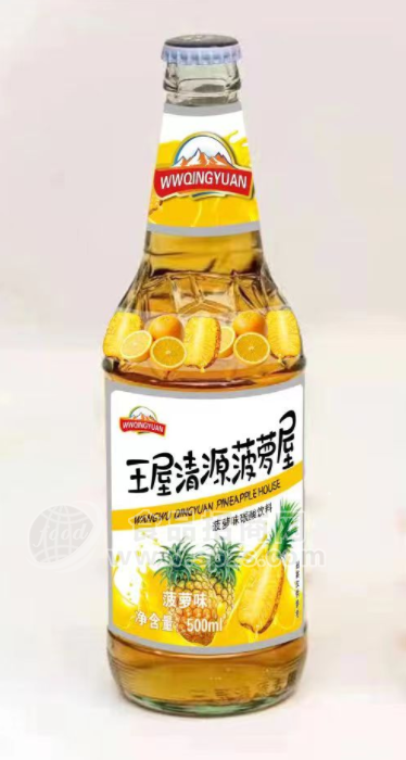 王屋清源菠蘿味碳酸飲料500ml