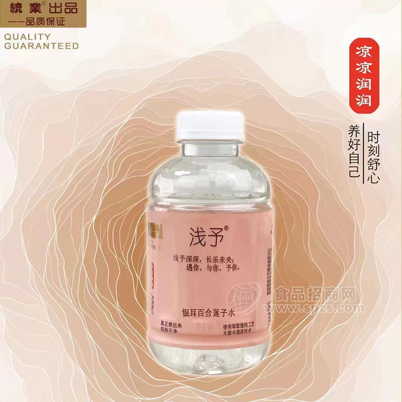 淺予銀耳百合蓮子水瓶裝植物飲料招商500ml