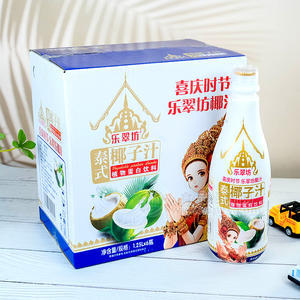 乐翠坊泰式椰子汁植物蛋白饮料1.25LX6瓶