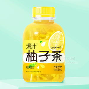 顏滿格爆汁柚子茶果汁茶飲料500ml