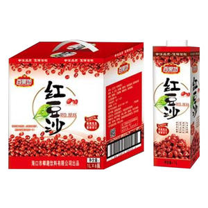 百果坊红豆沙植物饮料箱装招商1L×6瓶