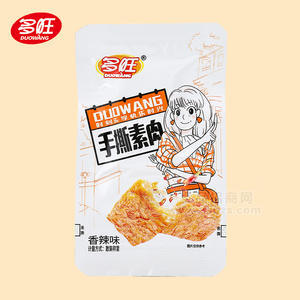 多旺香辣味手撕素肉休闲食品散装称重
