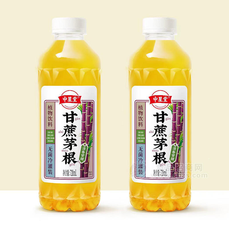 中星堂甘蔗茅根植物饮料728ml 