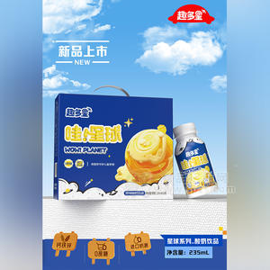 趣多星哇星球系列0蔗糖原味酸奶飲品箱裝招商235ml×10瓶