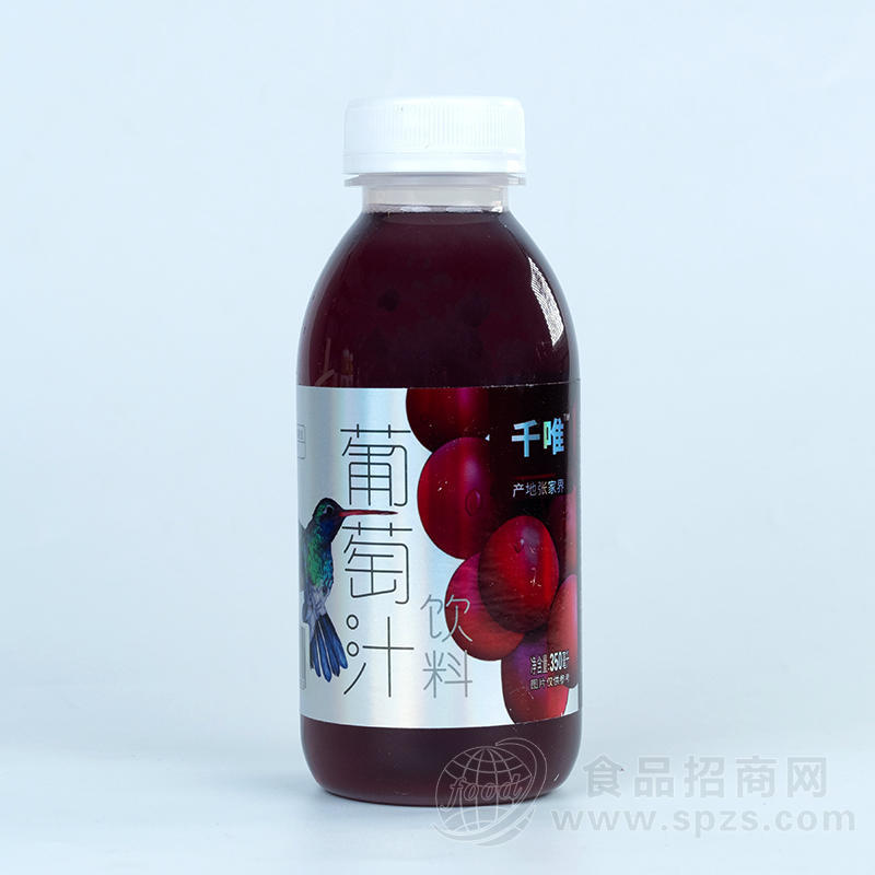 千唯葡萄果汁饮料瓶装招商350ml