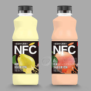 NFC梨汁雙柚汁果汁飲料系列瓶裝招商550ml