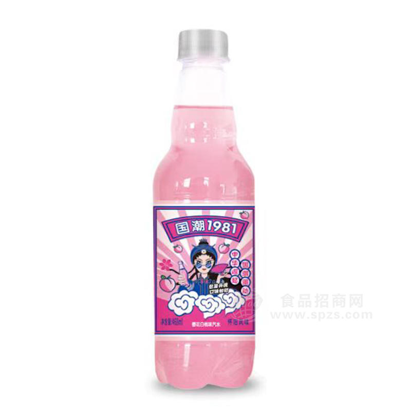 国潮1981白桃味怀旧风味汽水瓶装招商468ml 