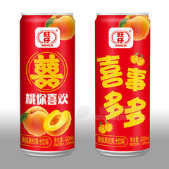旺仔黄桃果粒果汁饮料320ml招商
