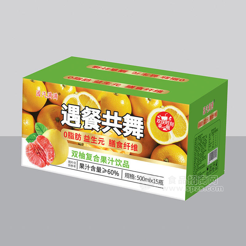 園汽滿(mǎn)滿(mǎn)遇餐共舞雙柚復(fù)合果汁飲品箱裝