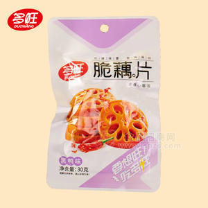 多旺黑鴨味脆藕片休閑食品30g