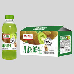 浩明小熊鲜生猕猴桃复合果汁饮料箱装招商600ml×15瓶