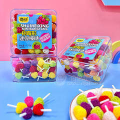 萌孩子树莓形迷你棒糖盒装厂家招商175g