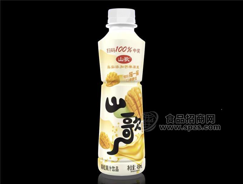 山歌果汁芒果味果粒果汁飲品450ml