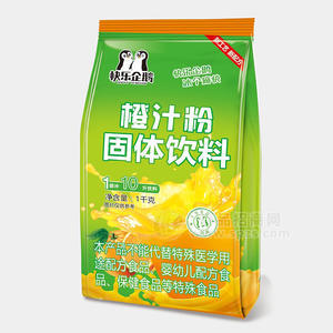 快樂企鵝橙汁粉固體飲料袋裝招商1kg