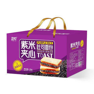 好卫来张经理中秋节糕点饼盈悦紫米夹心吐司面包烘焙食品礼盒年货