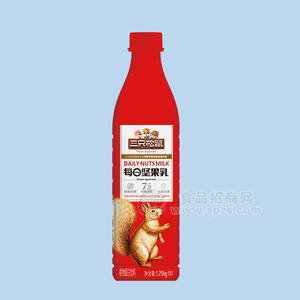 三只松鼠每日堅果乳植物蛋白飲料紅瓶裝招商1.25kg