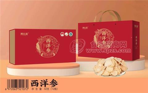 溯珍源西洋参红色礼盒装52克