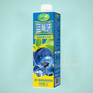 伍小福藍莓味果汁飲料瓶裝招商1L