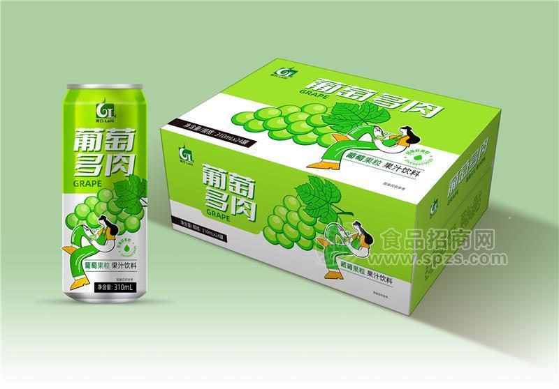 來(lái)力葡萄果粒果汁飲料310ml