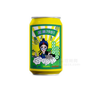 國(guó)潮1981甜蜜菠蘿味懷舊風(fēng)味汽水易拉罐裝招商330ml