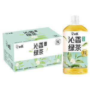 白象低糖沁香綠茶調(diào)味茶飲料箱裝招商1L×8瓶