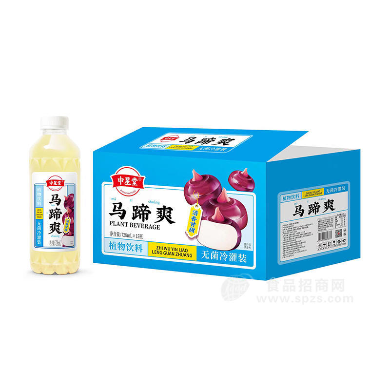 中星堂马蹄爽植物饮料728mlx15瓶