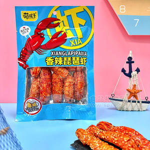 萌孩子香辣琵琶虾休闲食品袋装招商65g