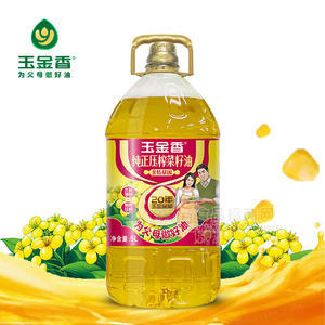 玉金香非转基因纯正压榨菜籽油食用油桶装招商5L