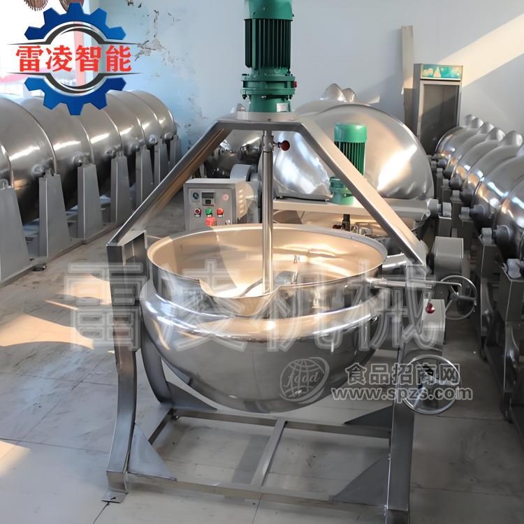 电加热夹层锅 酱料熬煮夹层锅 可倾式夹层锅厂家