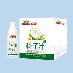 三只松鼠椰子汁植物蛋白饮料箱装招商1.25kg×6瓶