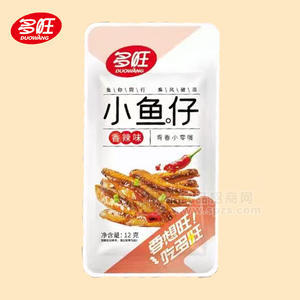 多旺香辣味小魚(yú)仔休閑食品12g