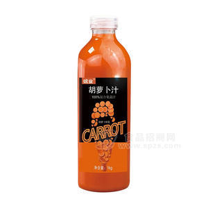 統(tǒng)業(yè)胡蘿卜汁100%混合果蔬汁瓶裝飲料招商1kg