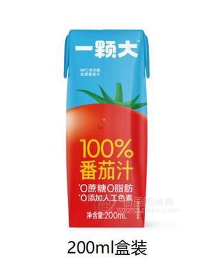 一顆大100%番茄汁盒裝200ml