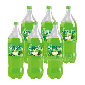 結(jié)力冰爽零度蘋果味碳酸飲料2L