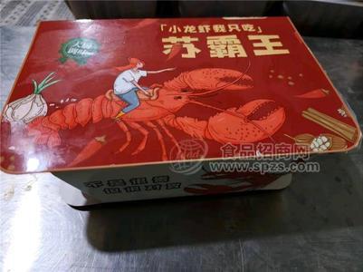 蘇霸王麻辣/蒜蓉小龍蝦750g/盒單盒裝落地配500盒起批