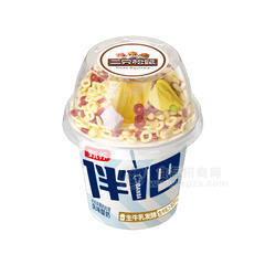 三只松鼠伴吧菠萝蜜什锦脆生牛乳发酵风味酸奶饮品杯装180g