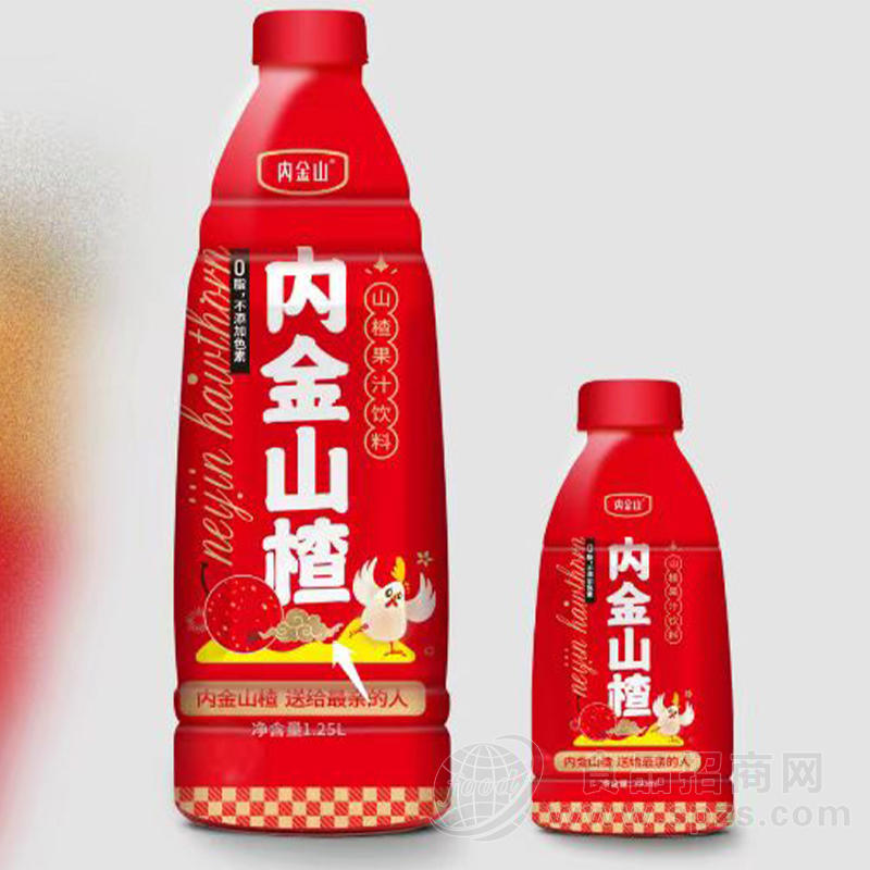 内金山山楂果汁饮料瓶装招商1.25L