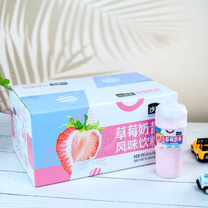 沙加乐草莓奶昔风味饮料380mlx15瓶