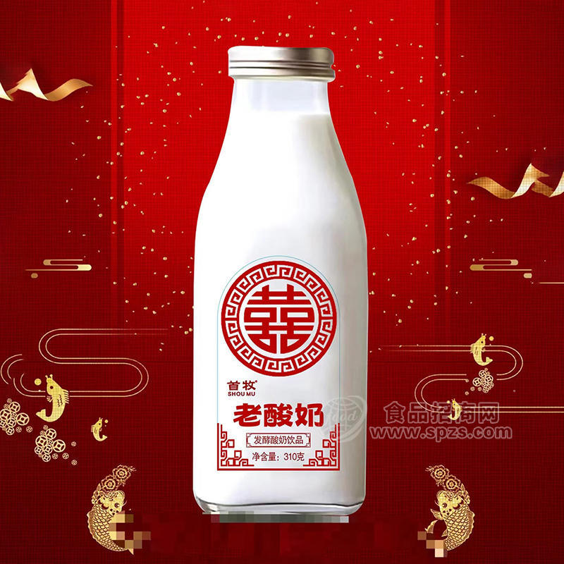 首牧老酸奶發(fā)酵酸奶飲品乳飲料310g招商