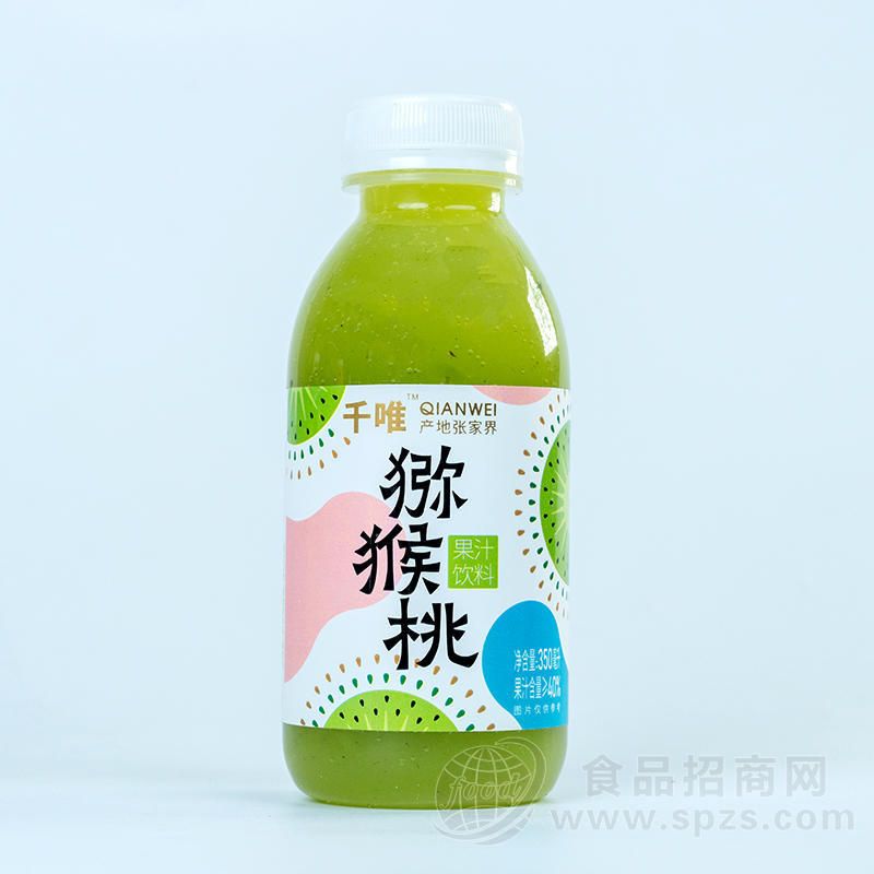 千唯猕猴桃果汁饮料瓶装招商350ml