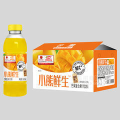 浩明小熊鲜生芒果复合果汁饮料箱装招商600ml×15瓶