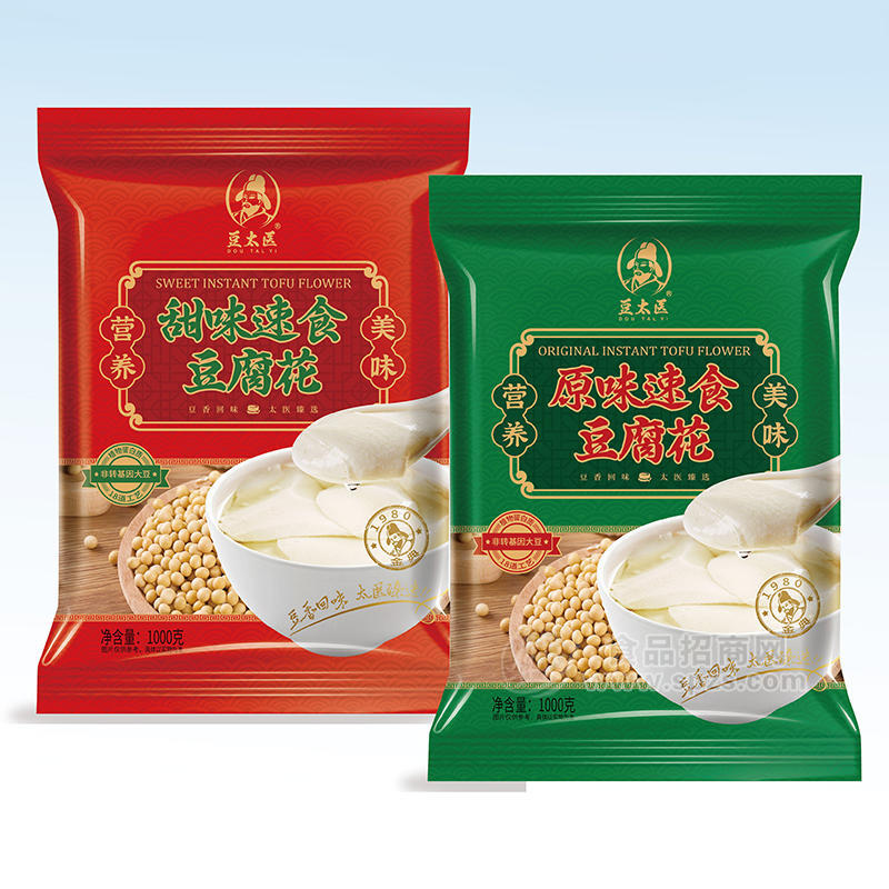 豆太醫(yī)速食豆腐花甜味原味袋裝招商1kg