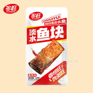 多旺香辣味淡水魚塊休閑食品12g