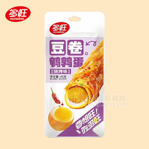 多旺烧烤味豆卷鹌鹑蛋休闲食品45g
