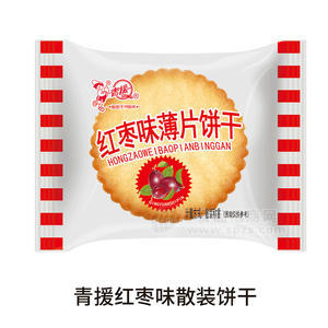 青援红枣味薄片饼干袋装招商散装称重